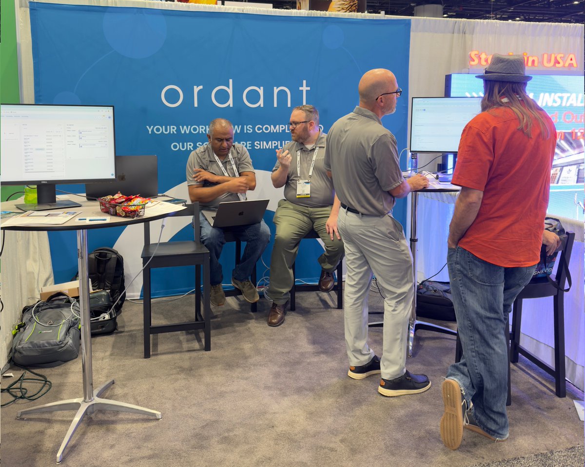 print_estimates's tweet image. We&apos;re all set up at the @PRINTINGUnited  EXPO! Find us at Booth #2307 for exclusive demos and more. #PrintingUnitedExpo #PrintEstimating #Ordant