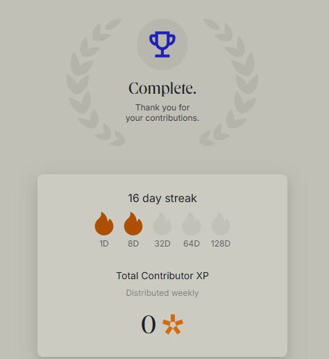 also don't forget about your daily tasks
<a href="/ethos_network/">Ethos</a> 😉