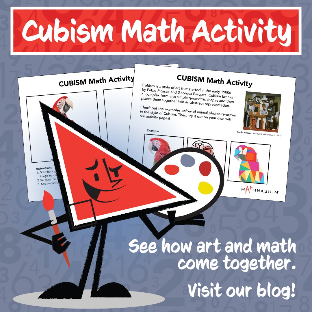 🎨 This Saturday is International Artists Day, and it’s also Pablo Picasso’s birthday — the father of Cubism!
To celebrate, we’re exploring how math and art come together with our Cubism Math Activities: bit.ly/47Cv41K

#Mathnasium #MathActivity #InternationalArtistsDay