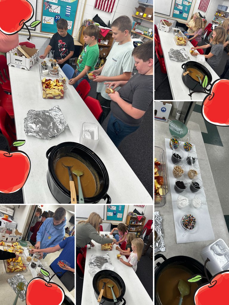 MCSTryon's tweet photo. Yesterday was National Apple Day, so we celebrated!  Students and staff were provided caramel apples with toppings of their choice.  Everyone enjoyed the gooey goodness!  Thank you Bethany and Ms. Melvin for stirring the caramel and cutting up apples! https://t.co/3H2ea7Dnh8
