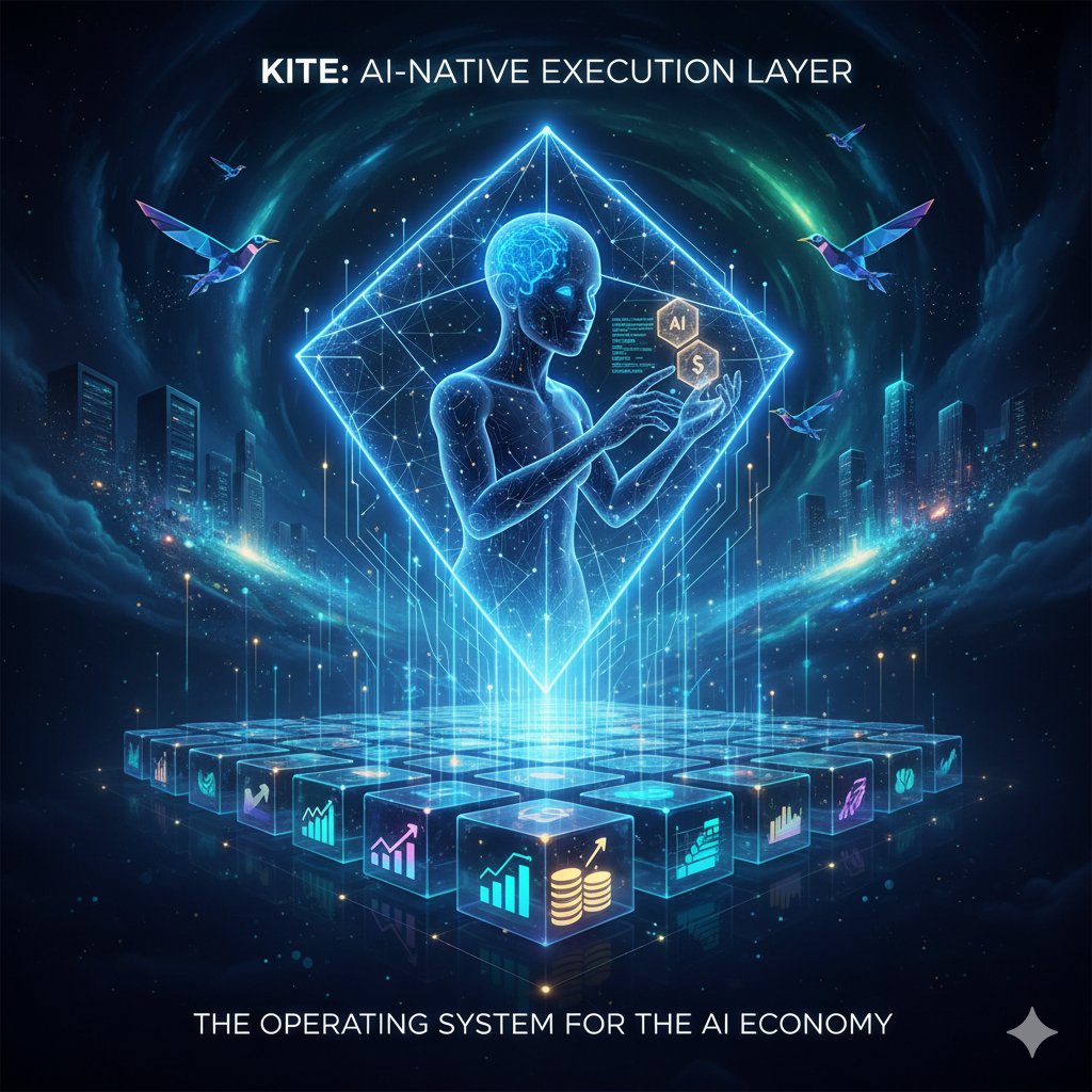 What is Kite?

Kite is a revolutionary blockchain project designed to bridge the gap between artificial intelligence (AI) and decentralized finance (DeFi).
It introduces a new concept called an AI-native execution layer — a next-generation infrastructure that allows AI models and