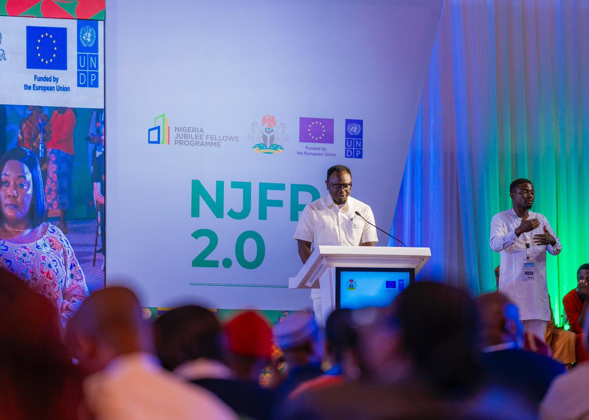 ayowisdom_'s tweet image. Earlier today, I delivered a Goodwill Message at the official flag-off of the Nigeria Jubilee Fellows Programme (NJFP) 2.0, graciously led by His Excellency, the Vice President of the Federal Republic of Nigeria, Senator Kashim Shettima, GCON.

This milestone represents another…