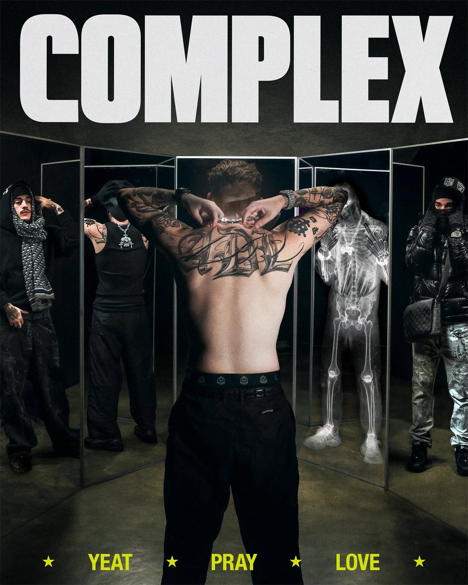YeatCharts's tweet photo. Yeat showcasing all his past eras on the latest Complex magazine cover 👀🔥 https://t.co/3KV2jysmDf