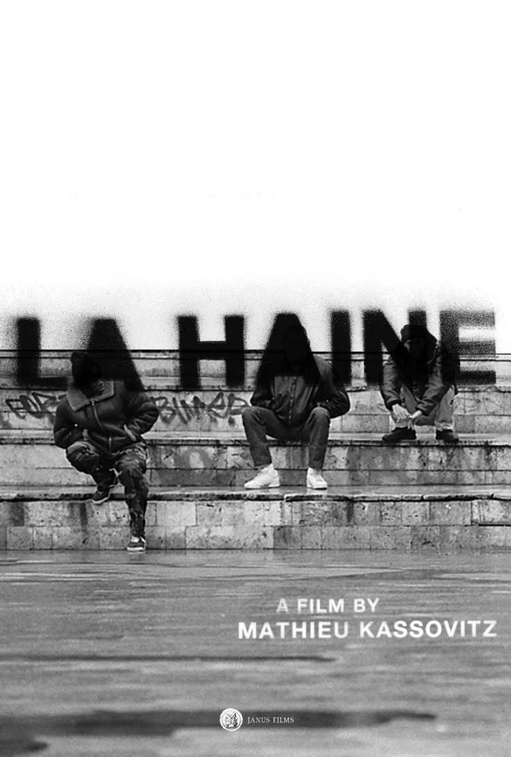 finally saw la haine! this cinema is too fancy for posters