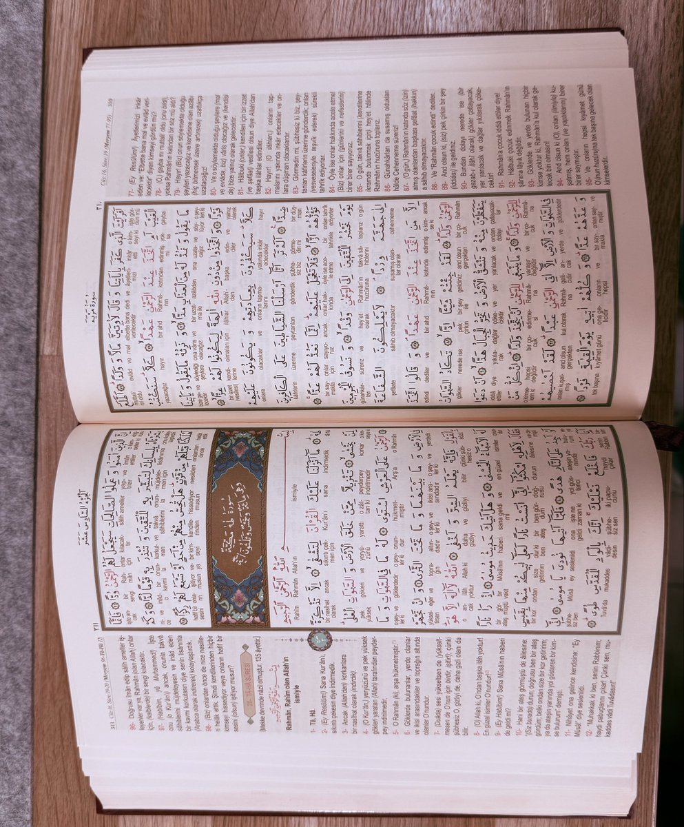 Yeni bir Kuran nasip oldu, Allah nasip ederse hafızlık tekrarını bundan devam ettireceğiz