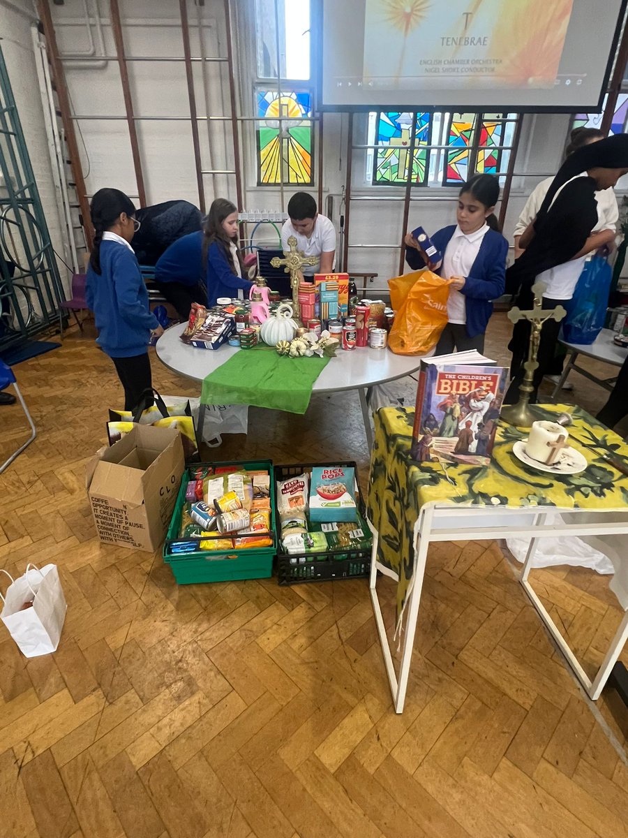 Our Harvest Festival assembly today was amazing! We were treated to a fantastic song from our choir, sang together as a school and our kind families contributed so many food items. Thank you to all those involved!