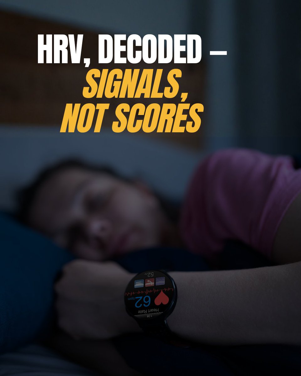 fitteroverfifty's tweet image. HRV isn’t a score—it’s a story. 📈
No lab reports, just patterns that matter.
👉Learn how to read it, track recovery, and train smarter in our latest blog: bit.ly/3JoEp40
#FitterOverFifty #RecoveryMatters #PerformanceOptimization #HeartRateVisibility