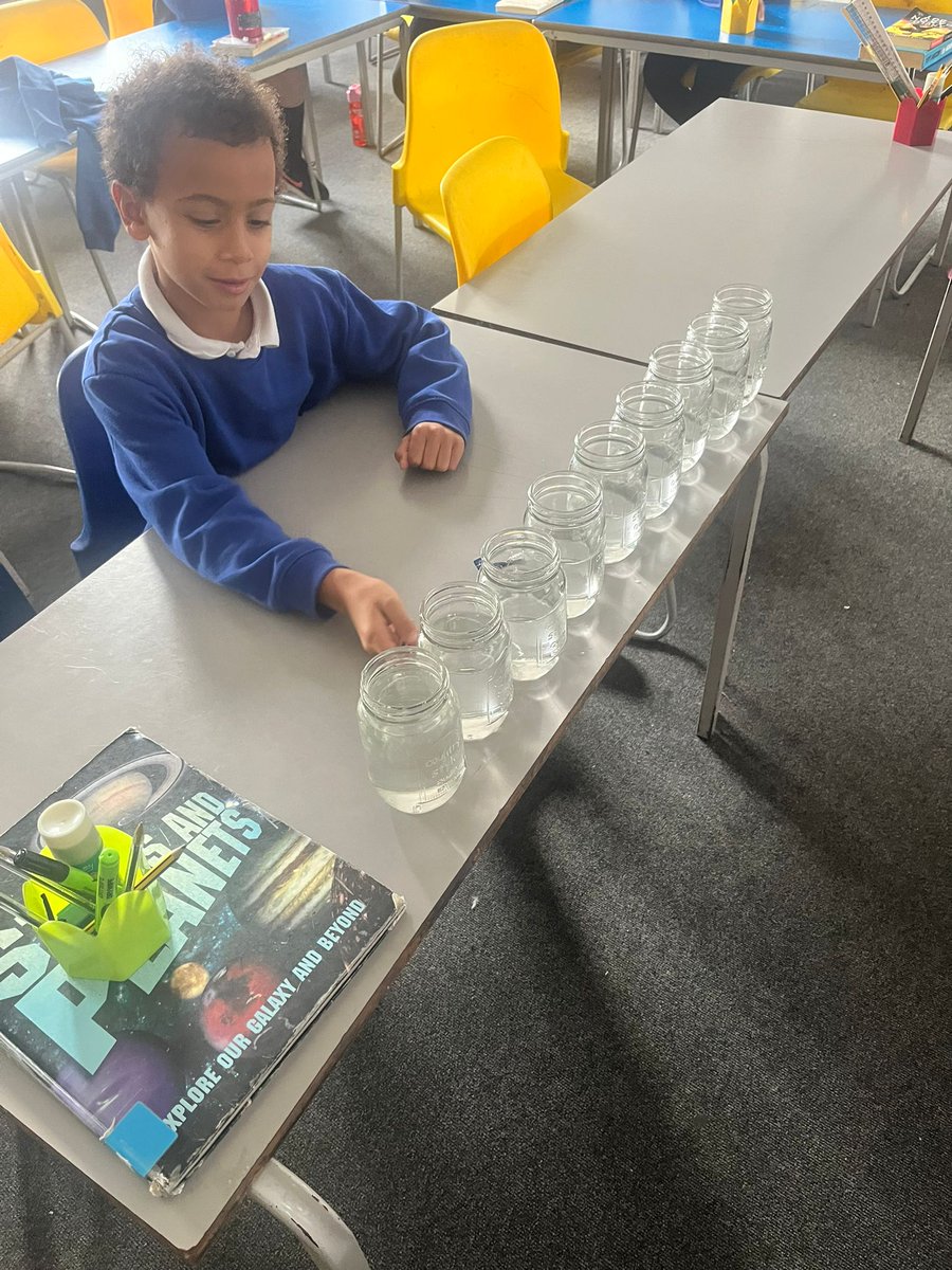 For our last science lesson in Year 4, we did an investigation using water jars and creating songs with different pitches. The pupils made predictions, tested ideas and created their own songs!