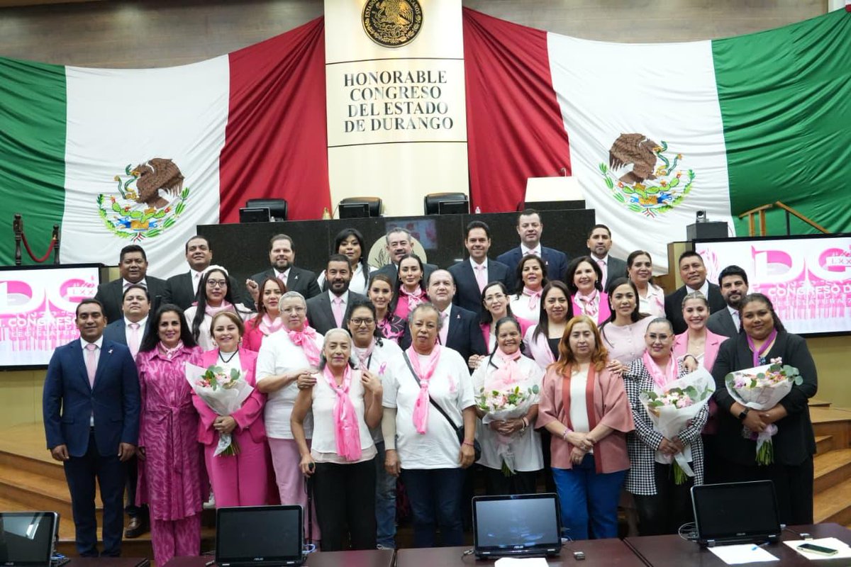 InfoInfusionDgo's tweet image. 🩷 || Encabeza señora @Marisol_rosso sesión en el @CongresoDurango #Durango
En el marco del Día Internacional de Lucha contra el Cáncer de Mama, la presidenta del @DIF_Durango, diputadas y diputados, abrazan historias de vida de mujeres sobrevivientes.
🔗tinyurl.com/he33jd49