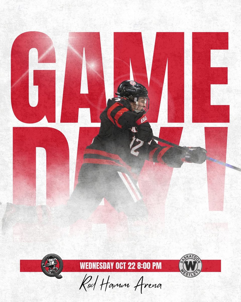It’s GAME DAY! 

Another midweek matchup against the Westleys

🕗 Puck Drop: 8:00 PM
📍 Rod Hamm Arena

#QuakersHockey | #GameDay