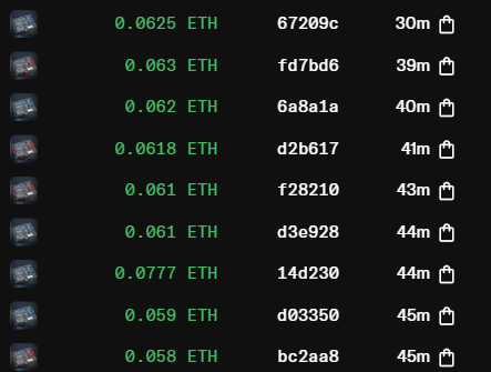 F8 Genesis
freemint -> 0.06ETH
100 was remain for FCFS, 30 hitted by falcon member