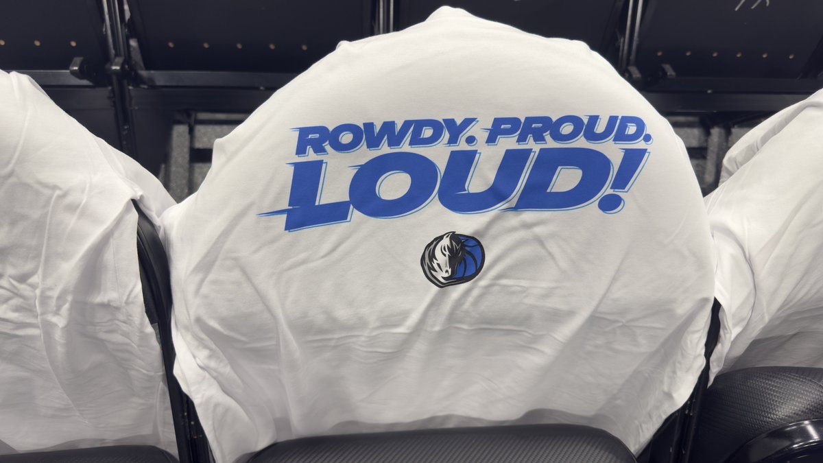 The #Mavs are giving these shirts out for fans to wear during tonight’s season opener. 
