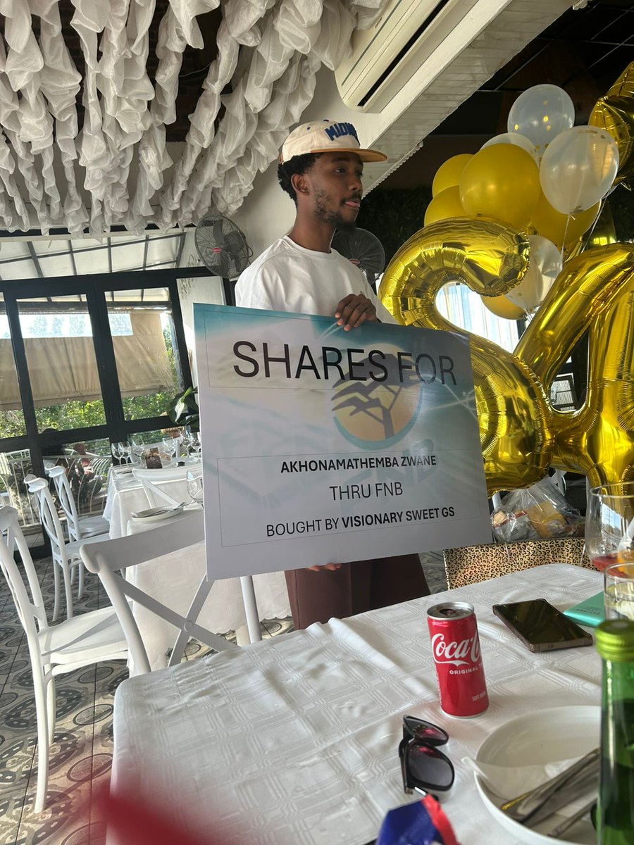 AjunaMilton2's tweet photo. Visionary SweetGs, thanks for making my fav a share holder of one of the biggest Enetepises in SA. May ur pockets never dry, he's now AkhonaMashares💃🏼💃🏼💃🏼

SWEET GULUVA TURNS24 
HAPPY BIRTHDAY SWEET GULUVA 
#SweetGuluvaChapter24Unlocked
#AkhonamathembaGuluvaTurns24 https://t.co/ULnyiRv1tF