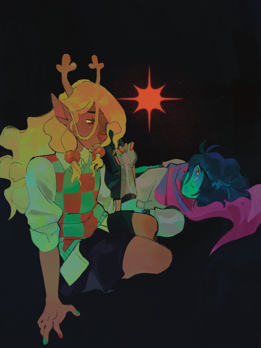 nymphacae's tweet photo. #DELTARUNE #kriselle i've been in a type of mood lately https://t.co/RRm1a3q2LD