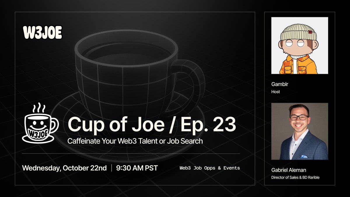 Web3 Job Opps & Events (Web3JOE) tweet media