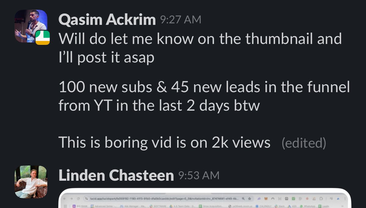 Client we started working with in a niche b2b market 💸

Most people get too wrapped up in YouTube strategy.

But the best strategy is just say valuable stuff in the right way.

Package it unique and watch people roll into your funnel