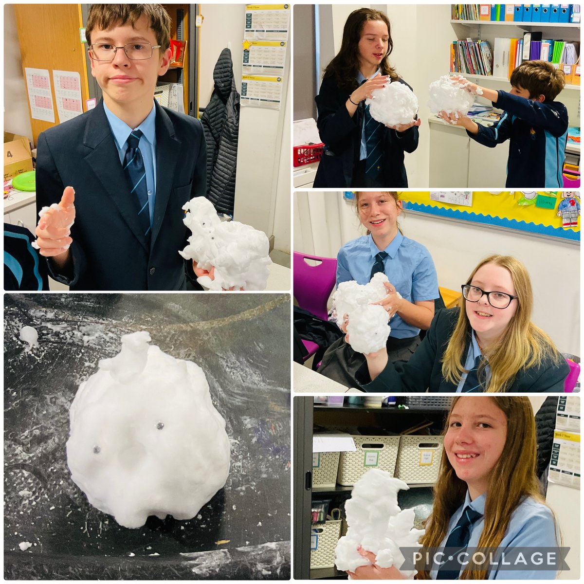 Boo!😱Year 9 enjoyed making their own ghosts during their sensory lesson today! 👻