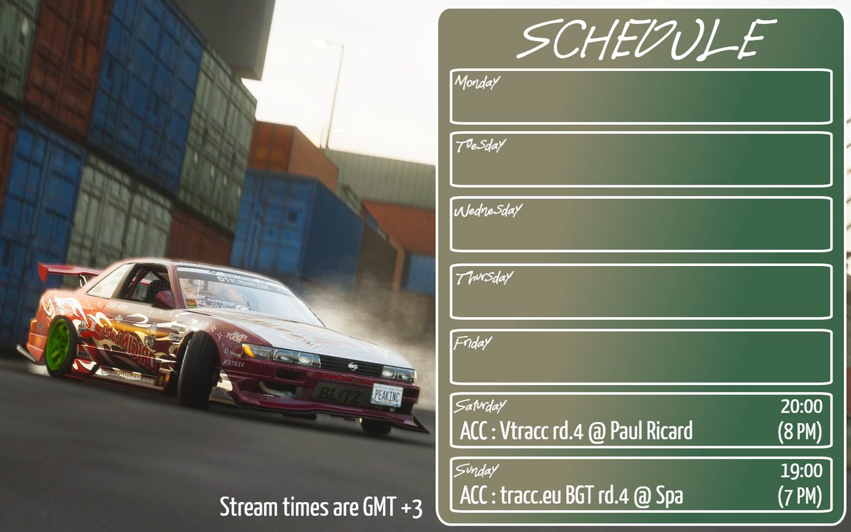 SCHEDULE DROP ! IM COMING BACK

#VtuberEN #RacingVtuber