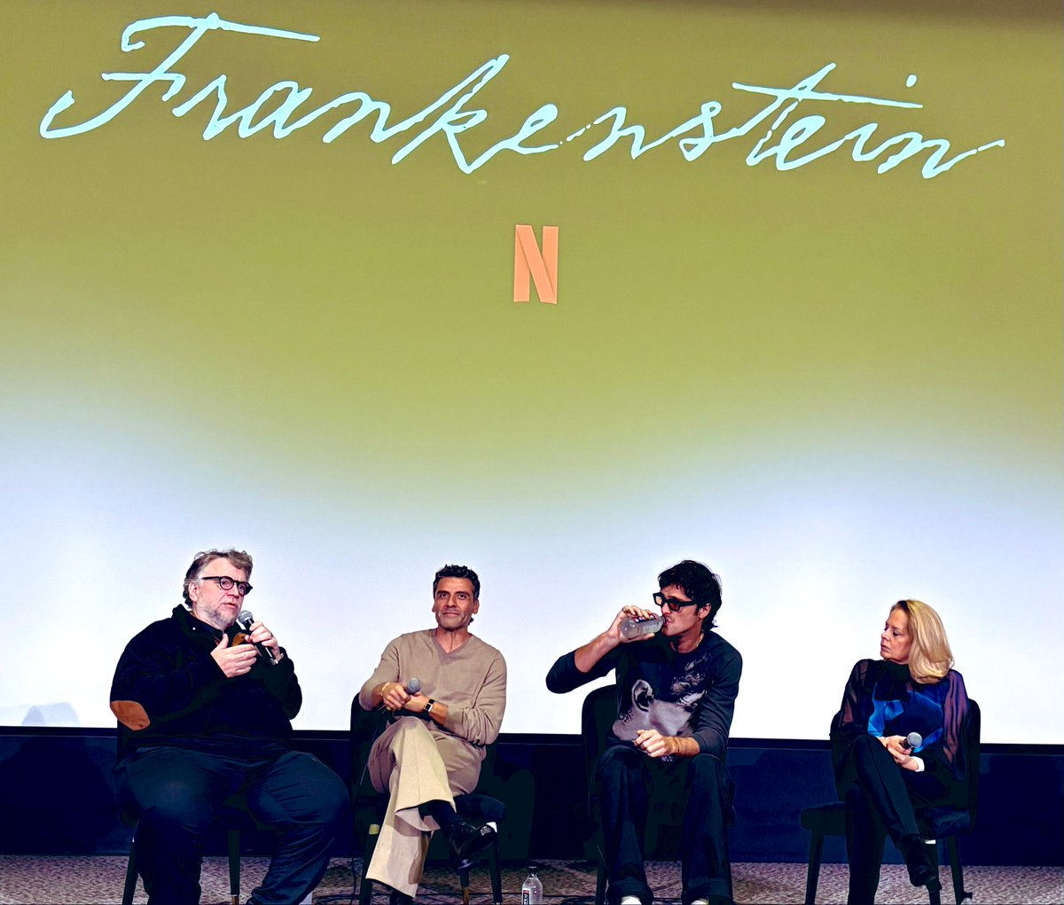 TommyBayiokos's tweet photo. Fabulous screening of FRANKENSTEIN. ~ A truly memorable film & brilliantly directed by Guillermo del Toro!….🎬🎥 #GuillermoDelToro @RealGDT #ScreeningNYC #Frankenstein #MovieToWatch #Netflix #MovieTheater #FabulousMovie @FrankensteinGDT @PageSix #TommyBayiokos #Actor #Oscars https://t.co/UuVzXvEP77