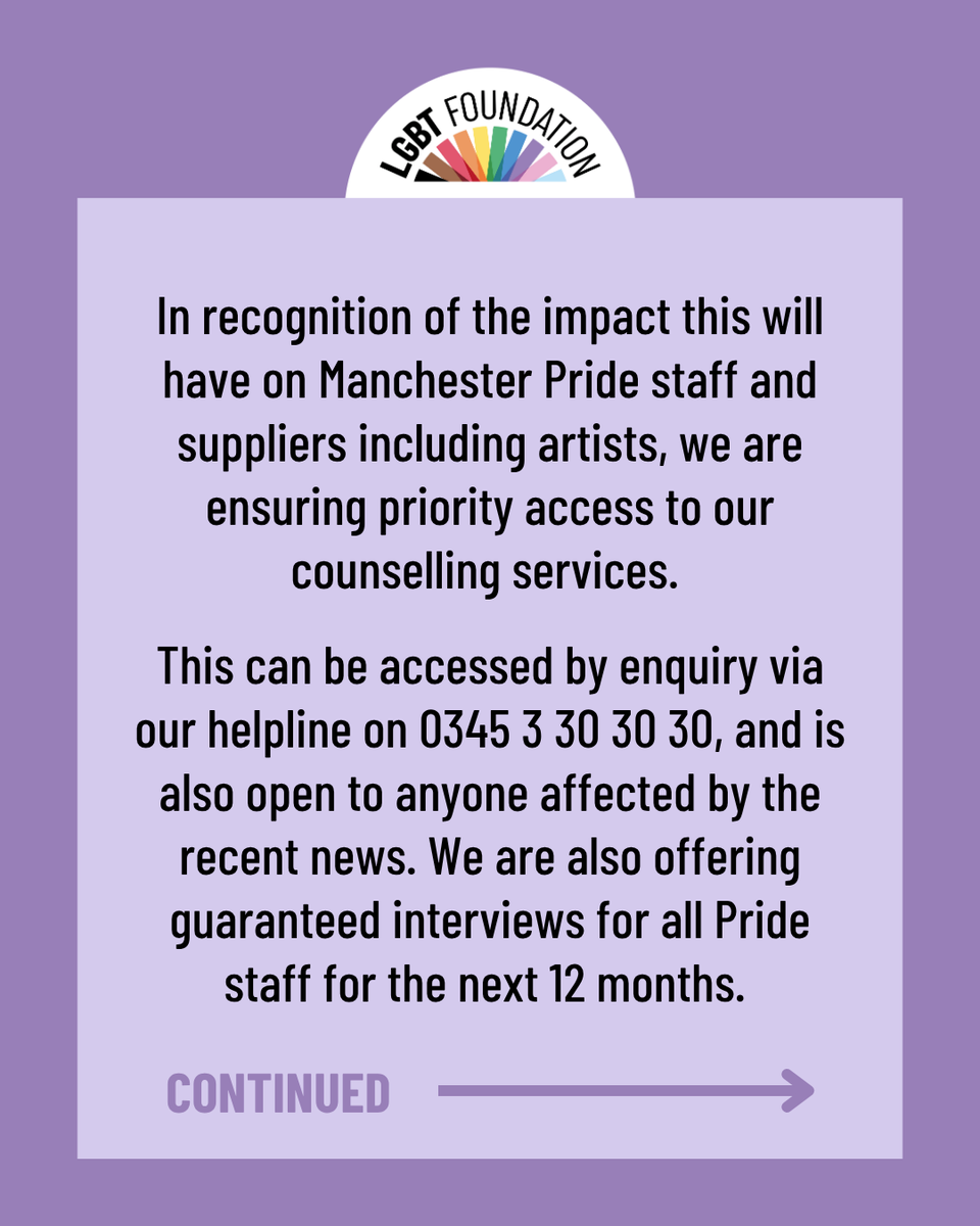 LGBTfdn's tweet photo. We are saddened to hear about the voluntary liquidation of Manchester Pride.
Read the full statement at https://t.co/dDHGdlH3kI….

#ManchesterPride #PrideMatters #LGBTQCommunity #LGBTFoundation https://t.co/OBjgm64QoE