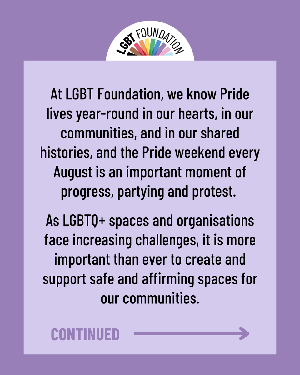 LGBTfdn's tweet photo. We are saddened to hear about the voluntary liquidation of Manchester Pride.
Read the full statement at https://t.co/dDHGdlH3kI….

#ManchesterPride #PrideMatters #LGBTQCommunity #LGBTFoundation https://t.co/OBjgm64QoE