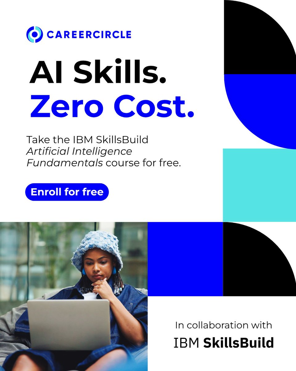 Make your resume stand out with free in-demand AI skills.

We've partnered with @ibm #SkillsBuild to bring you "Artificial Intelligence Fundamentals" for FREE. It's a tangible skill you can highlight in your next interview.

Get started here: bit.ly/3IvO5tf