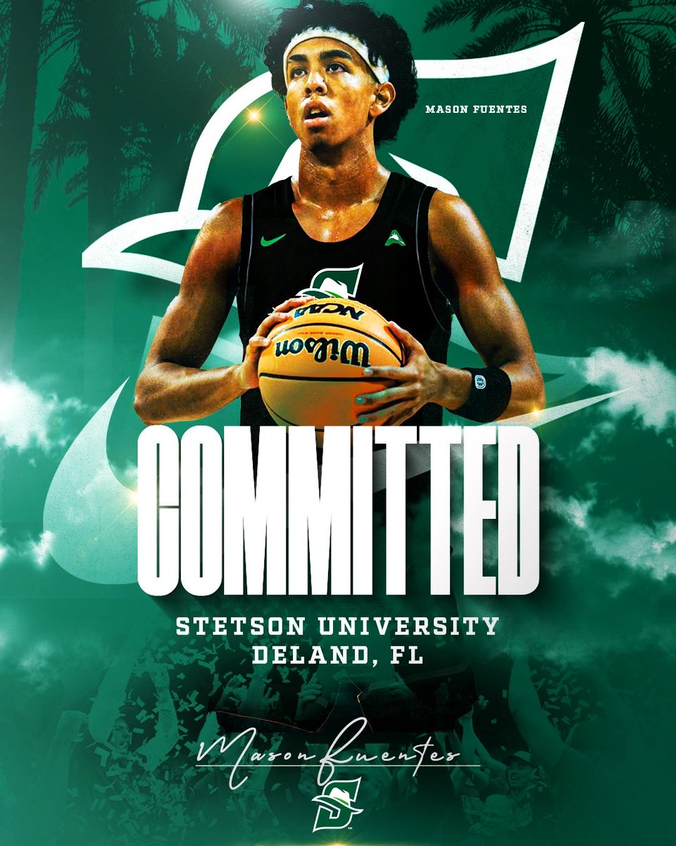 Mason fuentes (@masonfuentes77) on Twitter photo 100% Committed #gohatters🎩 <a href="/StetsonMBB/">Stetson Men’s Basketball🌴</a> 100% Committed #gohatters🎩 <a href="/StetsonMBB/">Stetson Men’s Basketball🌴</a>