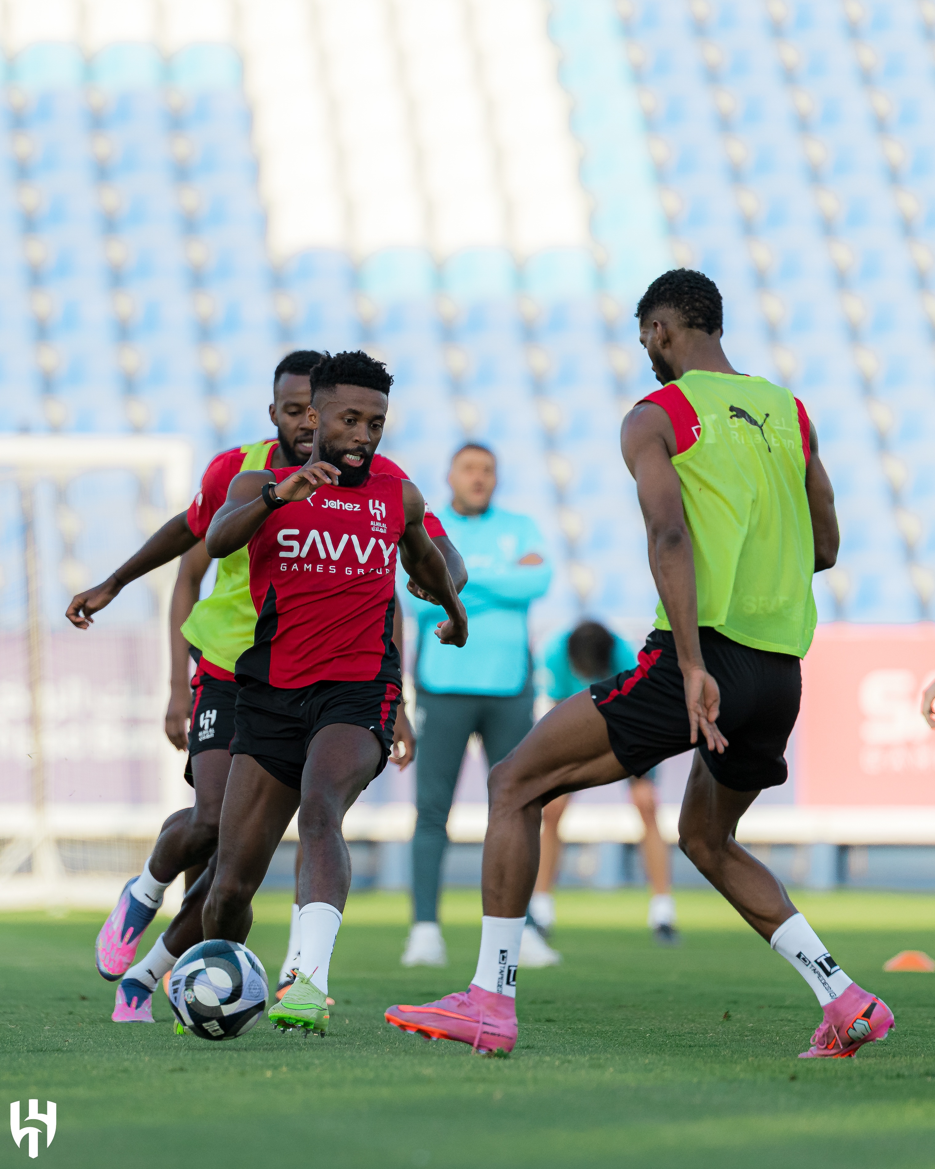 من تدريبات الهلال. (إكس)