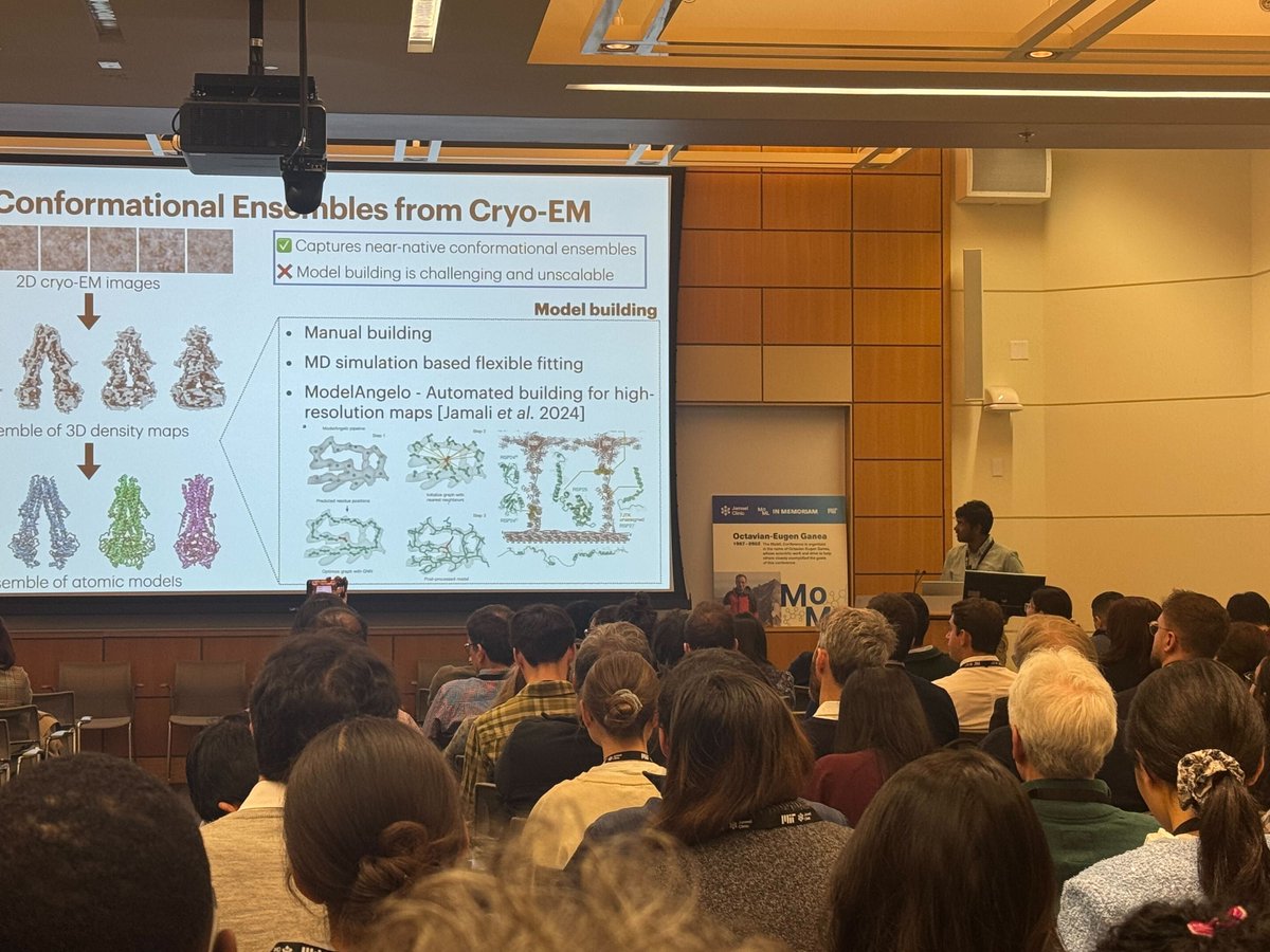 ZhongingAlong's tweet image. Couldn&apos;t make it to #MoML this year since I was teaching probability this morning, but I heard (unsurprisingly!!) that @rishwanth_raghu gave a baller talk on CryoBoltz ❄️⚡️