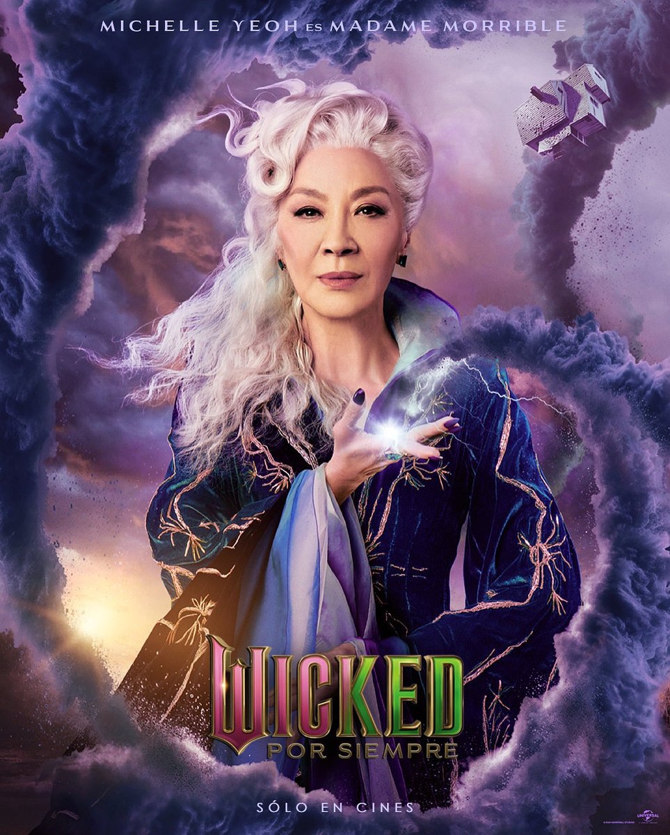 Michelle Yeoh regresa como Madame Morrible 🌪️ #WickedPorSiempre 20 de noviembre, sólo en cines.