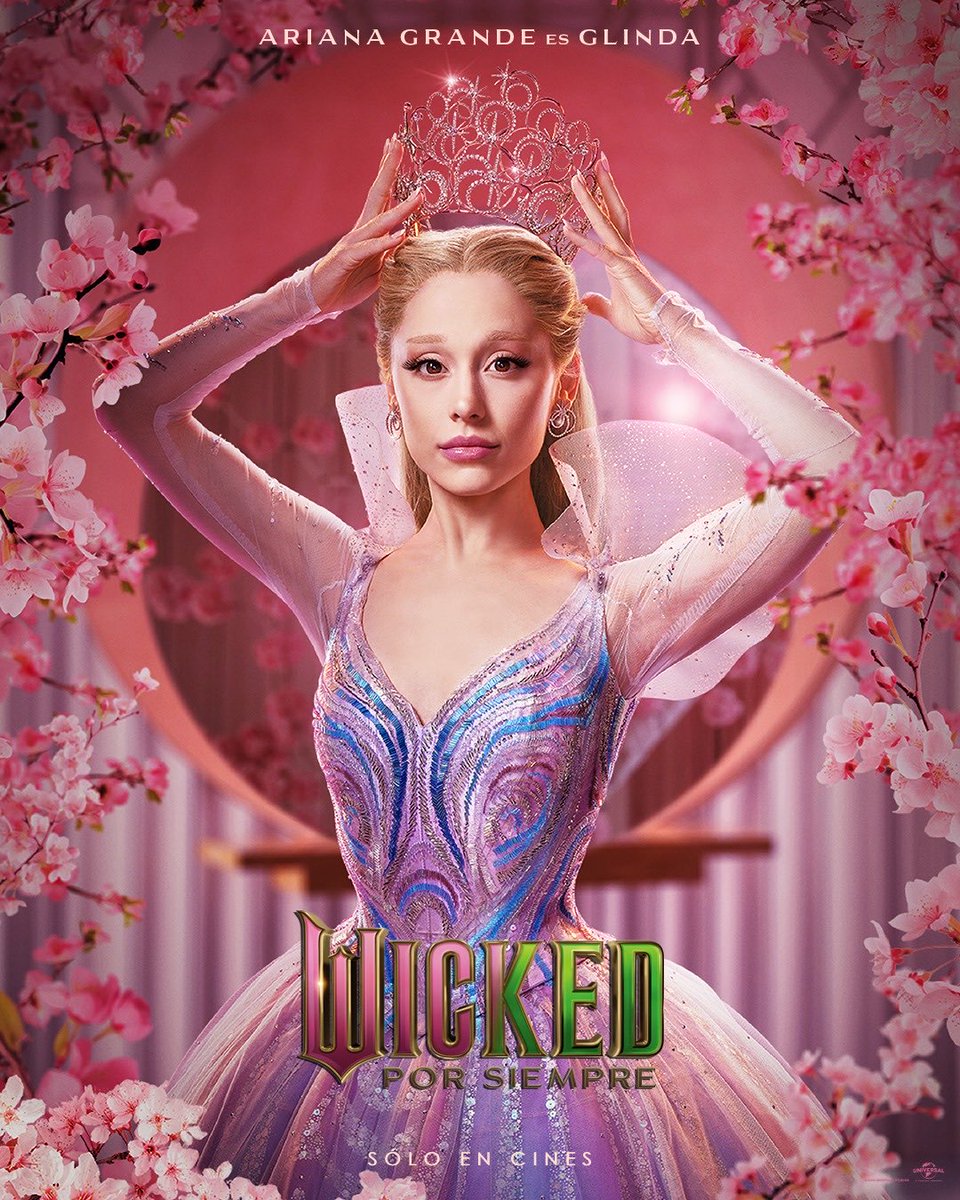 Ariana Grande es Glinda 🩷 #WickedPorSiempre 20 de noviembre, sólo en cines.