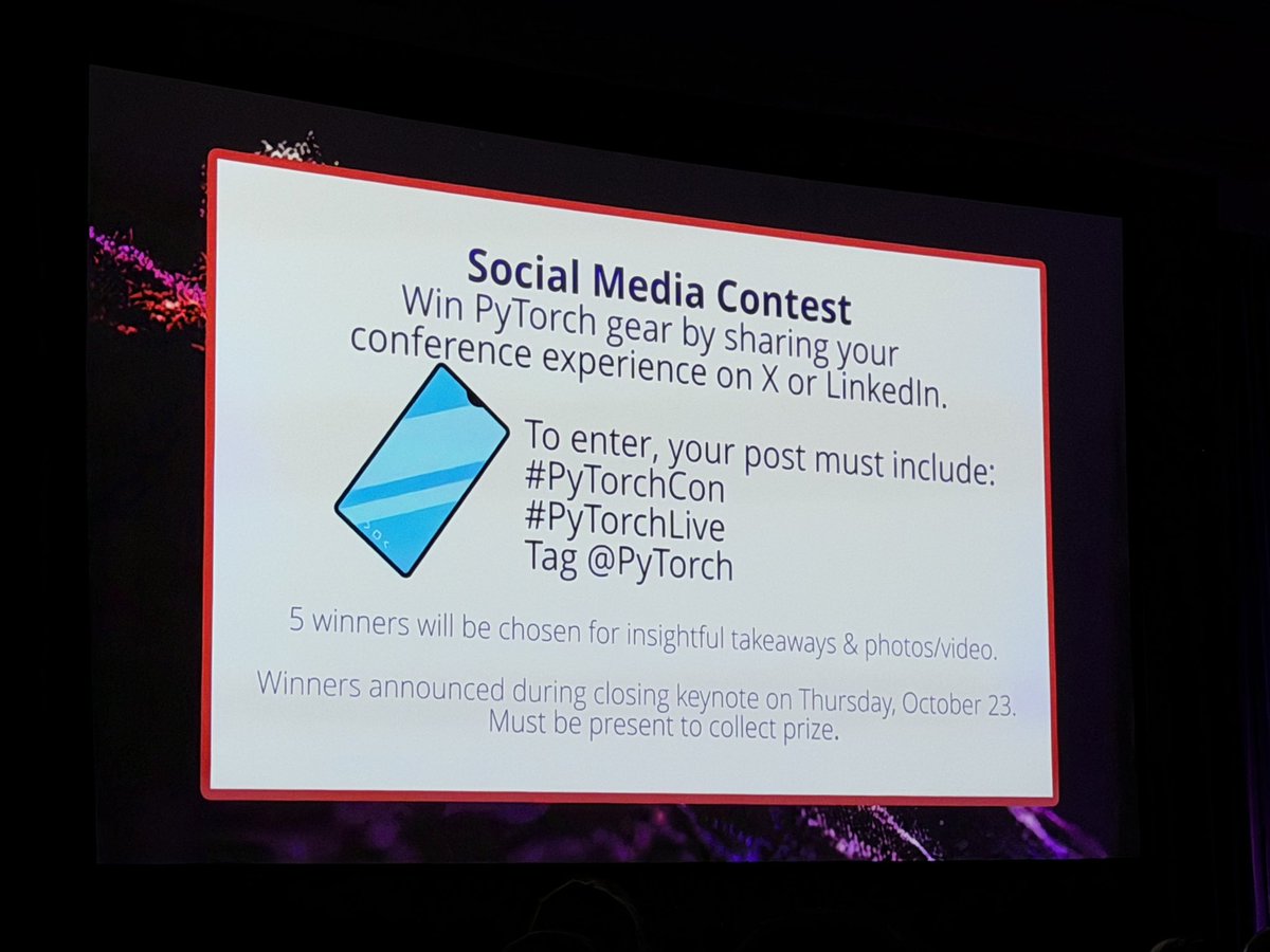 spiritcodenwine's tweet image. Here at 2025 @PyTorch in SF keynote #pytorchcon #pytorchlive