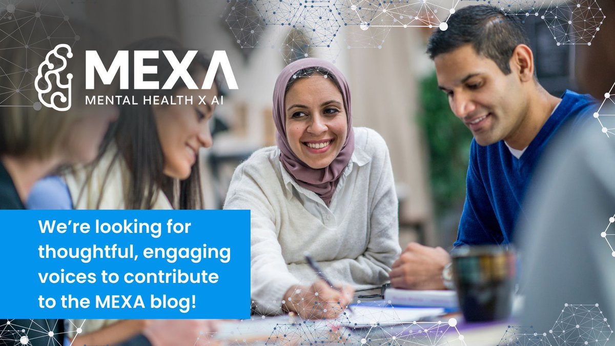 We’re accepting short blog posts on anything aligned with MEXA’s mission. Whether it’s research reflections, personal stories, ethical questions, innovative tools, or community insights - your story matters!
mexa.app/blog
#MentalHealth #AI #LivedExperience #EthicsInTech
