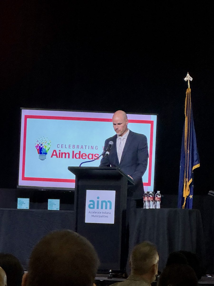 Celebrating the <a href="/AimIndiana/">Aim</a> Placemaking Awards for the Town of Prince’s Lakes, Town of Syracuse, the City of Greenfield <a href="/greenfieldin/">City of Greenfield</a>, and the City of South Bend <a href="/CityofSouthBend/">City of South Bend</a>. Outstanding projects! #AIM2025