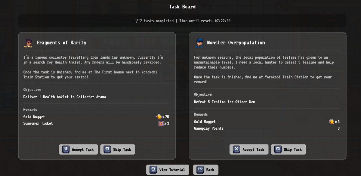 luweyfrancis013's tweet image. After a long wait, the Task Board has finally returned! Revamped with new tasks, fresh challenges, and even greater rewards! ✨

Will you take them all on or spend some nuggets to skip a few?💪

@spellborne 
#SpellborneCreate