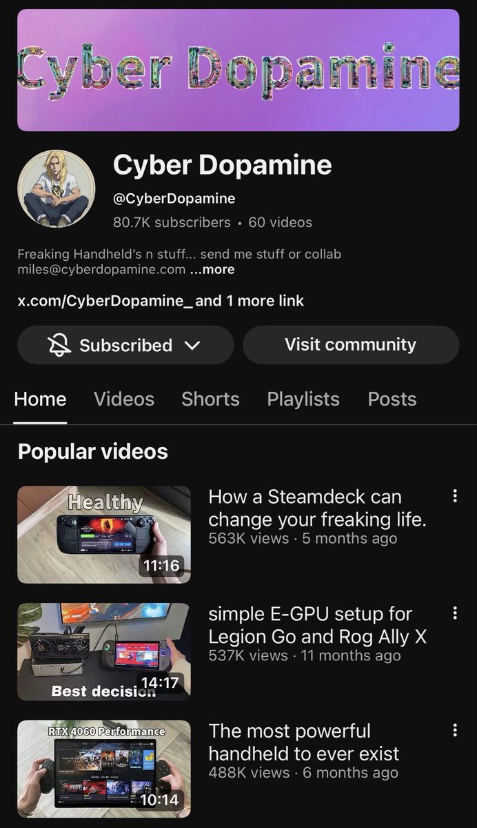 Been following this dude on YT and enjoying his content, mostly managing mental health through handheld consoles. 

Been listening to his advice:
- make use of the convenience playing on a portable device
- stop doomscrolling, just play a game rather than wasting your night away
