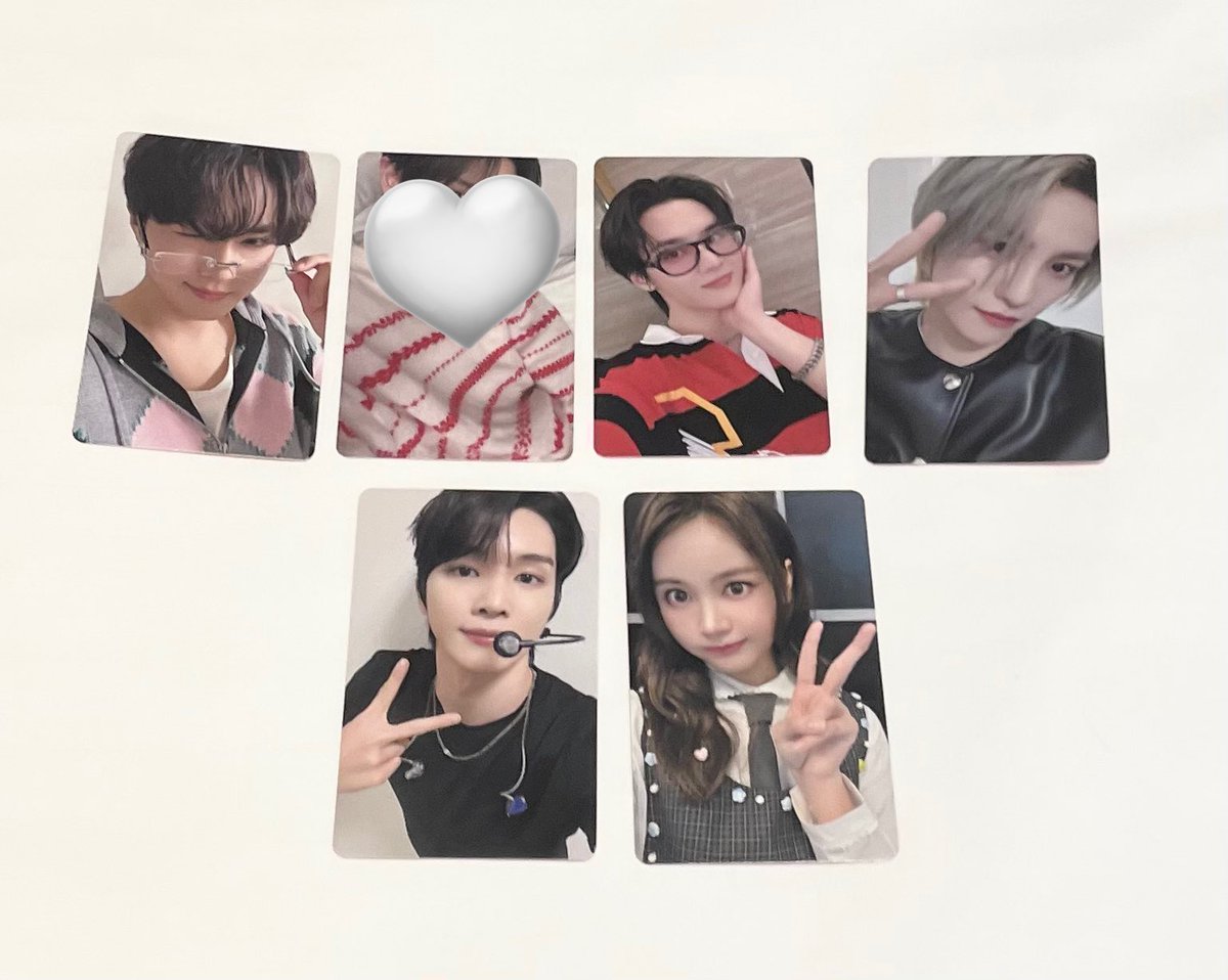 smt smtown エスエムタウン スムコン ランダムフォトカード トレカ RedVelvet nct dream wish ウィシ SHINee ドリム RIIZE ライズ wayv h2h hearts2hearts EXO 交換

譲 スホ クン ヤンヤン ソンチャン カルメン 

求 ユウシ スルギ

︎ ⭐︎郵送にての交換希望です
お気軽にリプお待ちしております♩