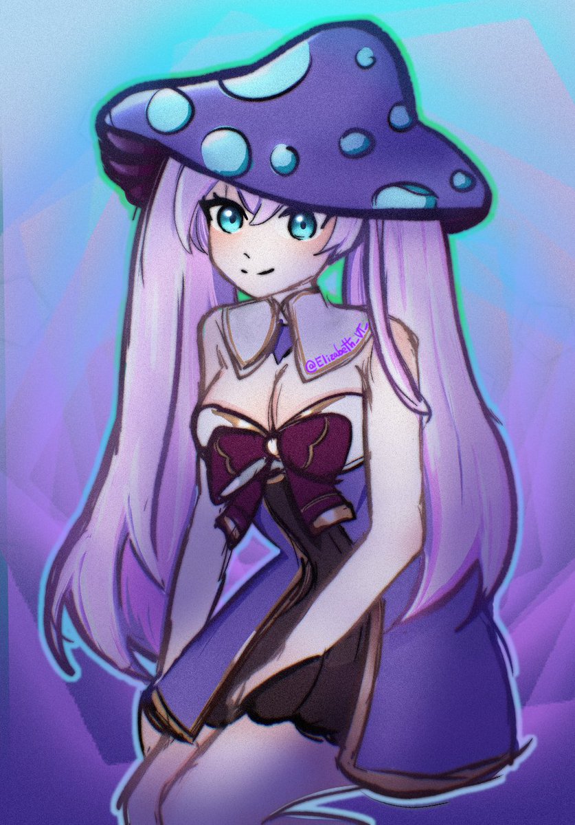 Dia 21 del #Inktober  ayer no pude subirlo pero en un rato subo el de hoy
<a href="/KyriaVtuber/">Kyria la Hatsune Miku de Temu🌺🌞</a> 

 Aun quedan espacios por si queréis seguir comentando #twitch #Vtubers #fanart #Mushrooms  #Vtuber #Halloween2025