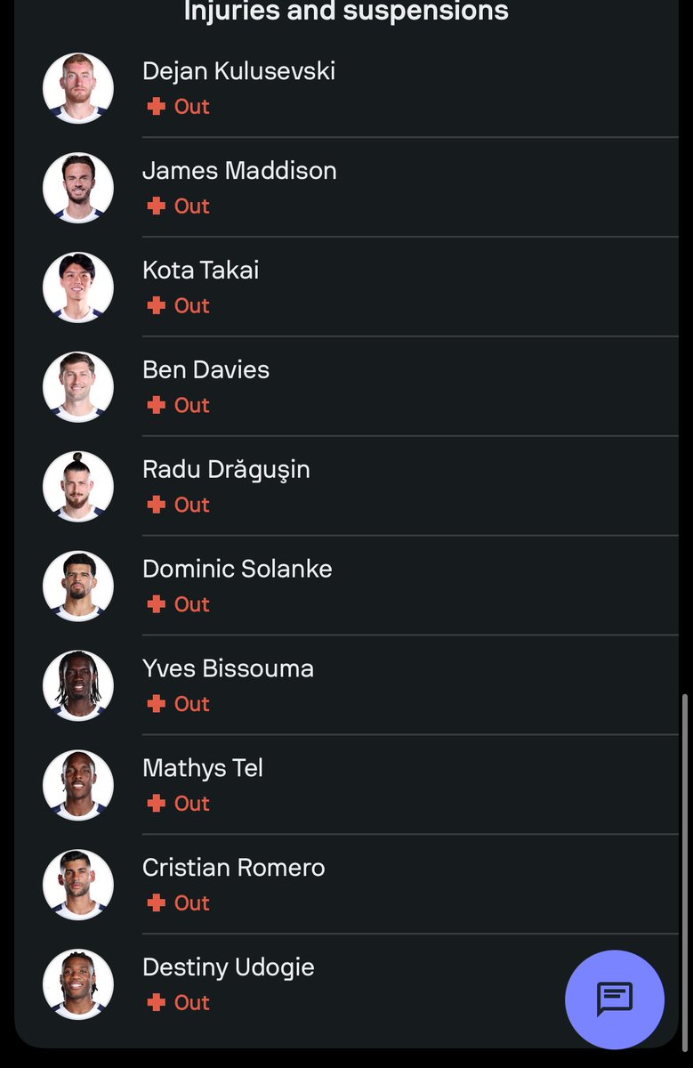 We haven’t made a big enough fuss about our injuries. This is awful.