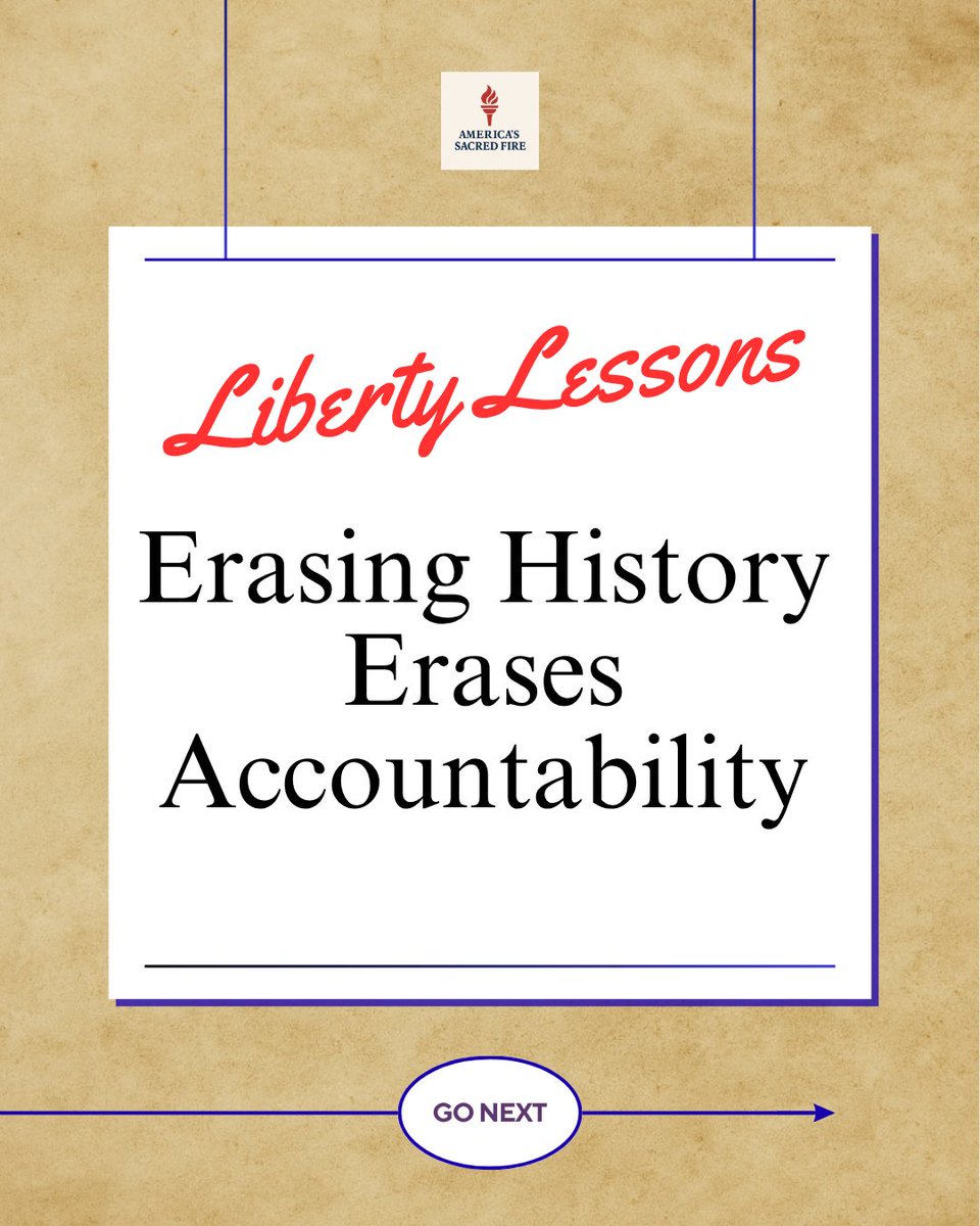 sacredfireUSA's tweet image. 🔥 Liberty Lesson: Erasing history erases accountability.

📖 Read the full essay: Tearing Down Statues Won’t Erase the Truth → americassacredfire.substack.com

#LibertyLesson #FaithAndFreedom #TruthMatters #ASFEssay #LibertyLives
