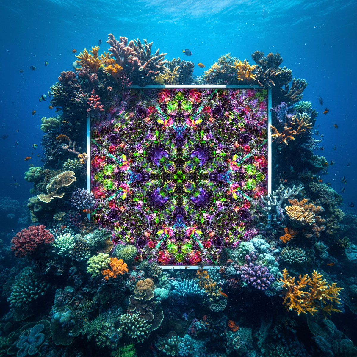 Calapso_'s tweet image. A simple photo of city plants reimagined as a geometric collage. Urban greenery layered into abstract patterns and vibrant textures.
Link below⬇️
#trippyart #collage #digitalart #artoftheday #mandala #fineart #printisnotdead #DigitalArtist #print