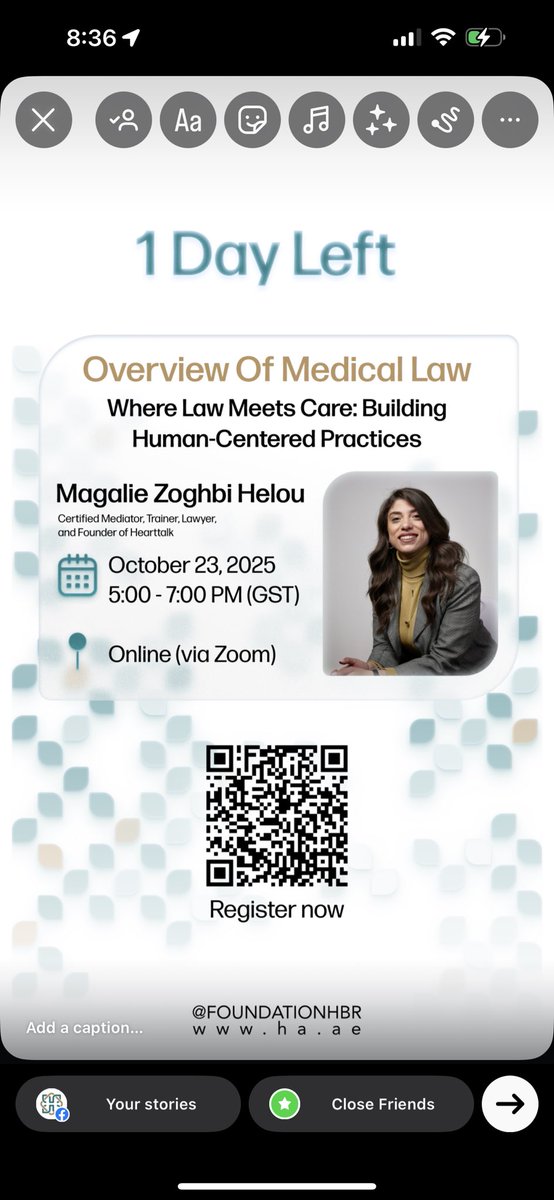 Join us tomorrow for “Overview of Medical Law: Where Law Meets Care” with Magalie Zoghbi Helou 

Register Now 🔗 us06web.zoom.us/webinar/regist…