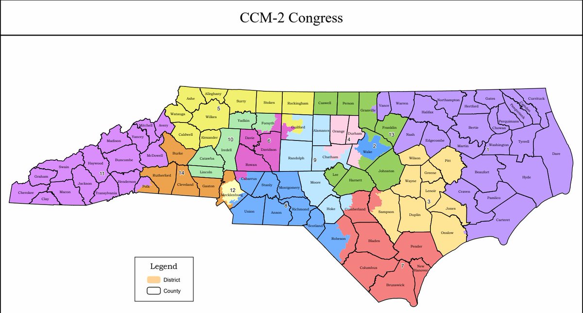 nicholasmcraig's tweet image. BREAKING: The North Carolina General Assembly has approved new congressional maps. #ncpol #ncga