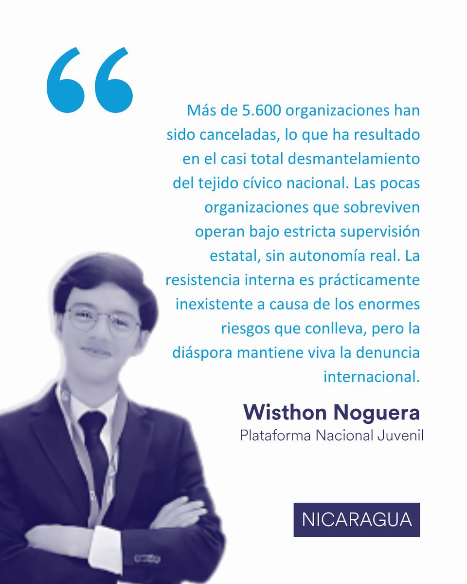 CIVICUSespanol's tweet photo. 🎙️ Desde Hungría, Nicaragua, Georgia y Bosnia y Herzegovina, activistas relatan cómo estas leyes se usan como armas para aplastar el disenso y estigmatizar la acción cívica.

#LeyesDeAgentesExtranjeros https://t.co/WDy8QzzhUc