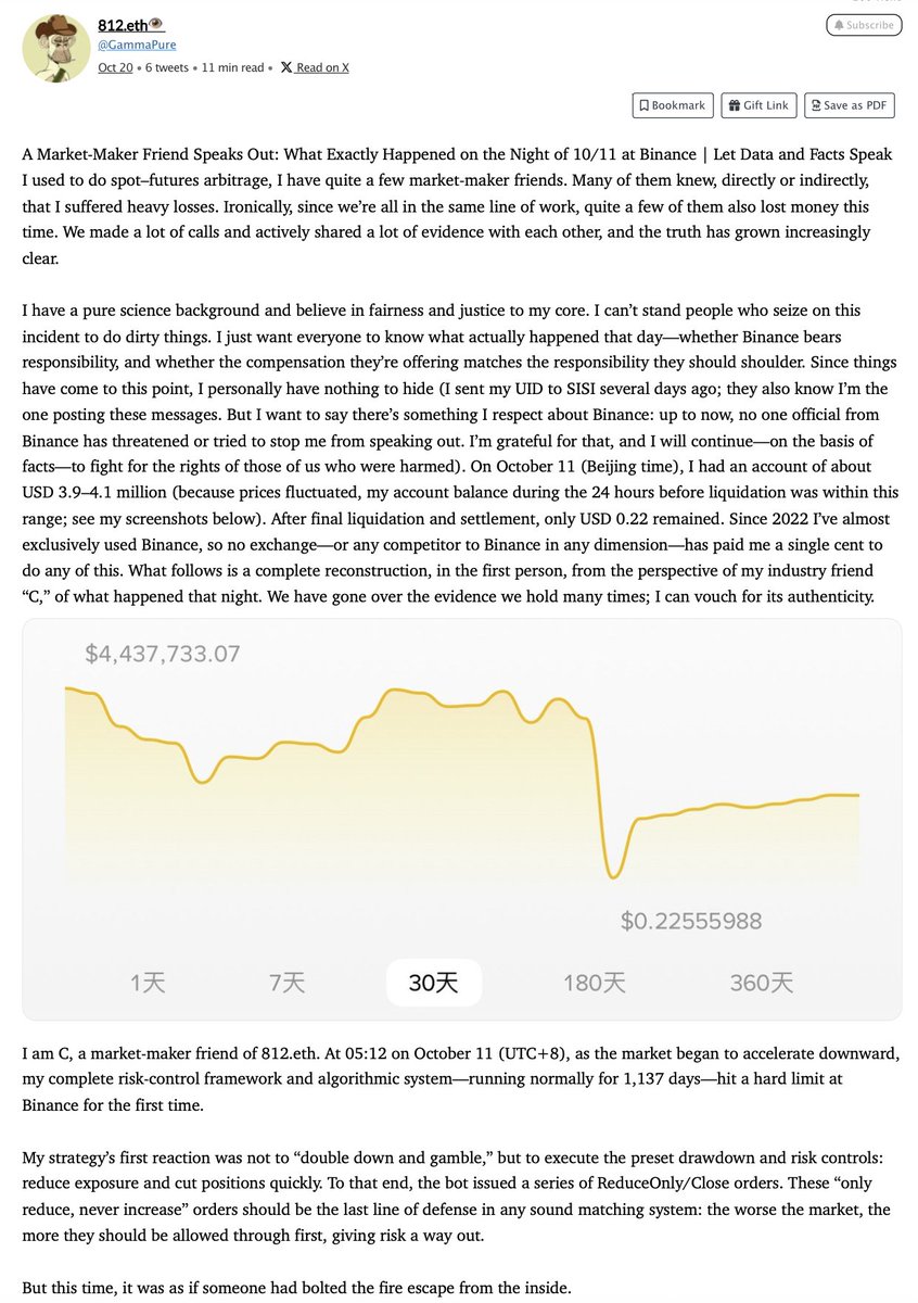 Here is the recount of the October 10th by <a href="/GammaPure/">812.eth👁</a> that seems to be continuously taken down