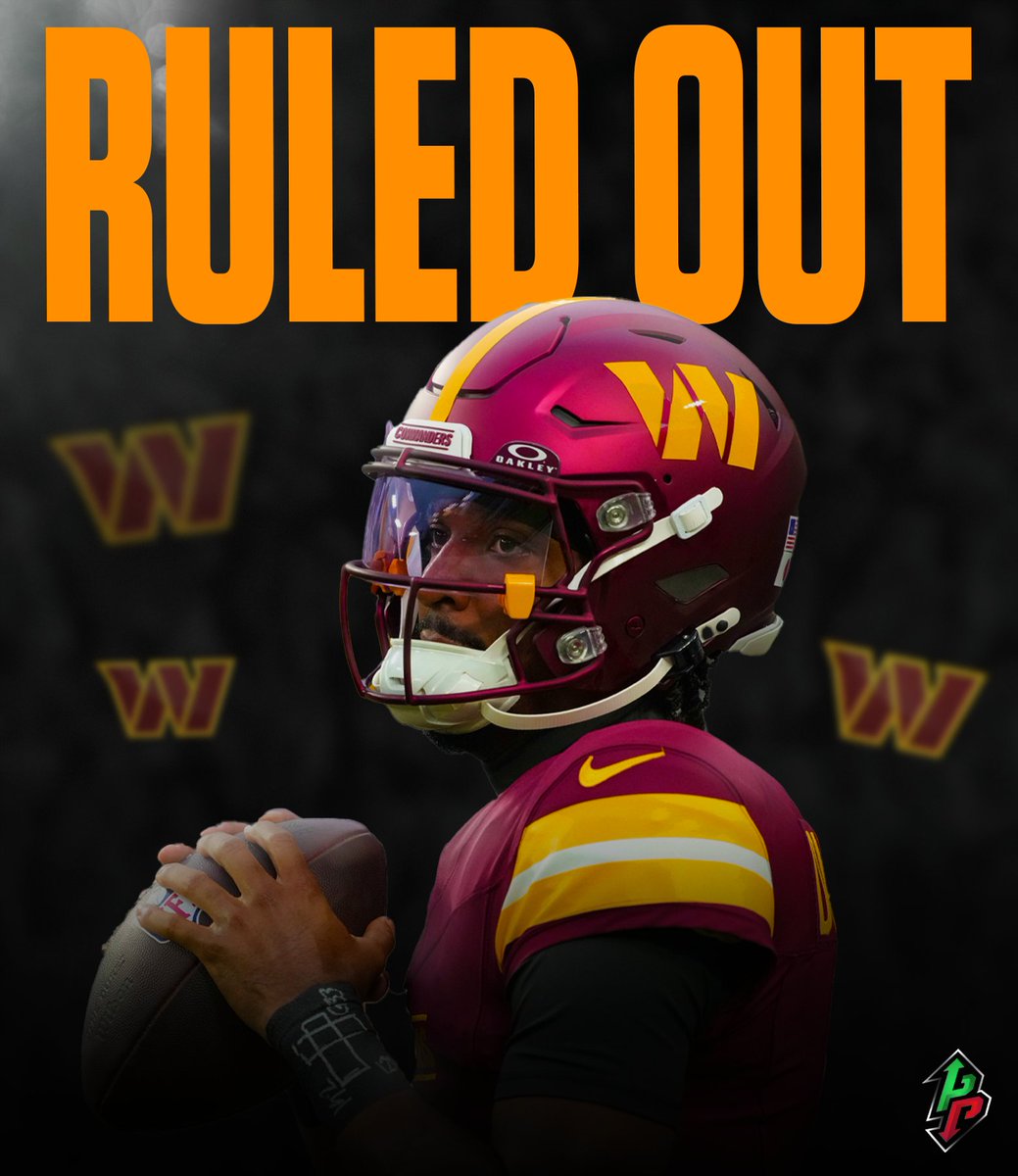 BREAKING: The Commanders are ruling out QB Jayden Daniels for Week 8 after he suffered a hamstring strain that required an MRI.

Head coach Dan Quinn said Daniels avoided anything long-term, but veteran Marcus Mariota will get the start this week.