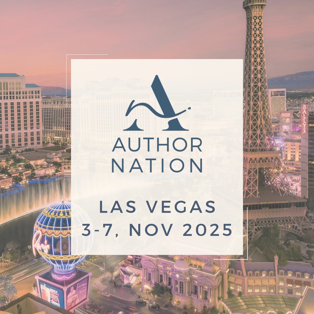 Excited to speak on the Romance panel at #AuthorNation25 in Las Vegas (Nov 3–7)! ✨
Join writers, BookFunnel, Reedsy, Draft2Digital, PublishDrive &amp; more for sprints, workshops + community.
🎟️ Tickets: zurl.co/fWwPo

@author_nation <a href="/authornation_LV/">Author Nation</a>