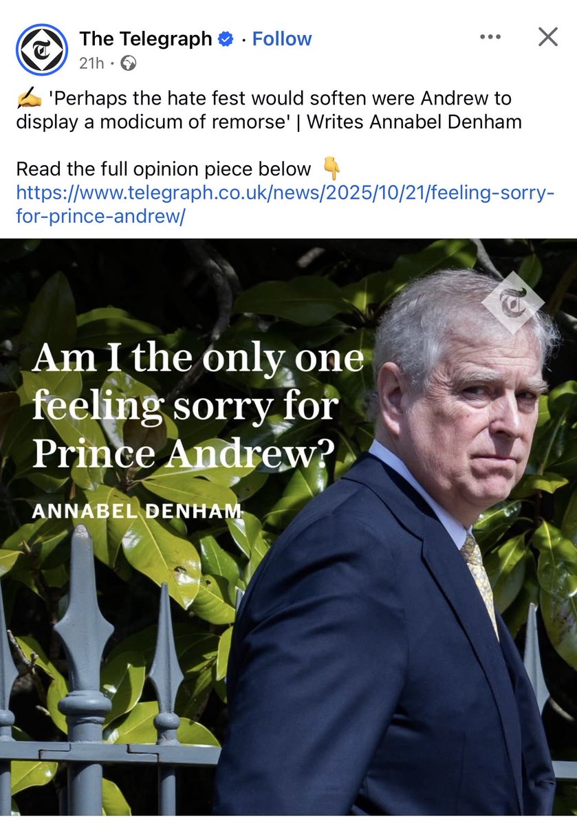 We know .<a href="/AnnabelDenham1/">Annabel Denham</a> is a pretty strange and unhinged individual …
But this is something else. #PrinceAndrew