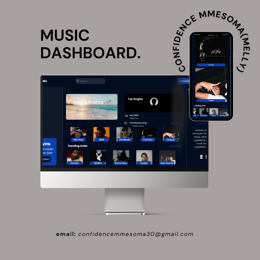 MellyWeb3_'s tweet image. Built a music dashboard with HTML & CSS (and yes, it’s fully responsive 😌).
Coding really teaches patience, one wrong line and boom, chaos 😂
Proud of this one! 😍✨
What’s a project that made you feel like, “I’m actually getting better”?
#HTML #CSS #WebDev