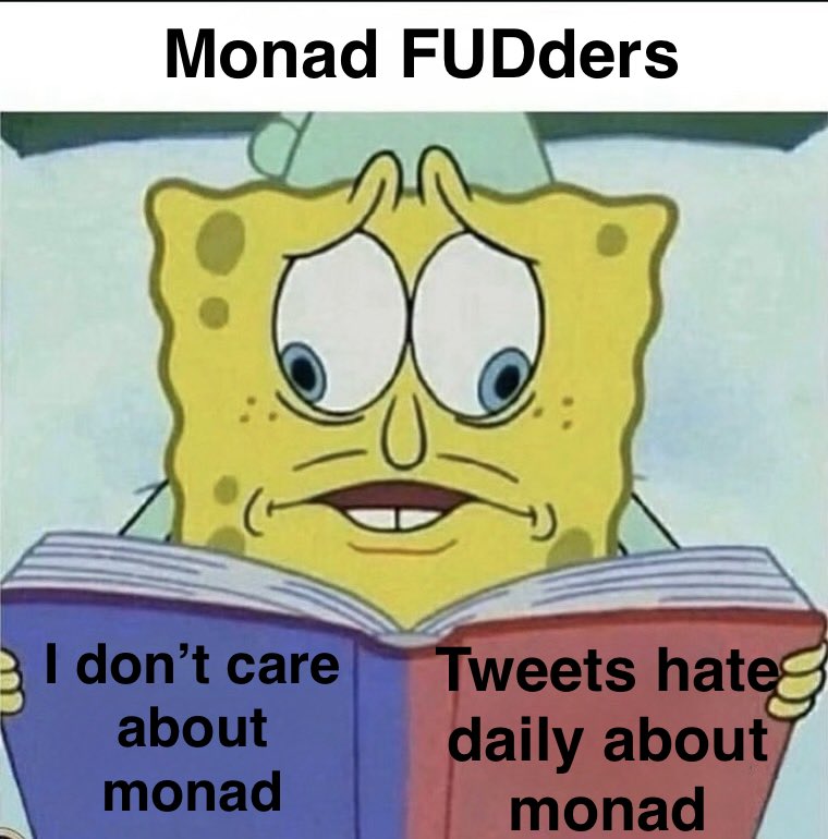 FUDing Monad won’t make you rich, it only locks you out of the next big wave.

This ecosystem will be full of opportunities for those who stay sharp.
If you are not eligible, you’ve got two choices:

&gt; Cry and spread hate for nothing.
&gt; Or level up, double your effort, and make